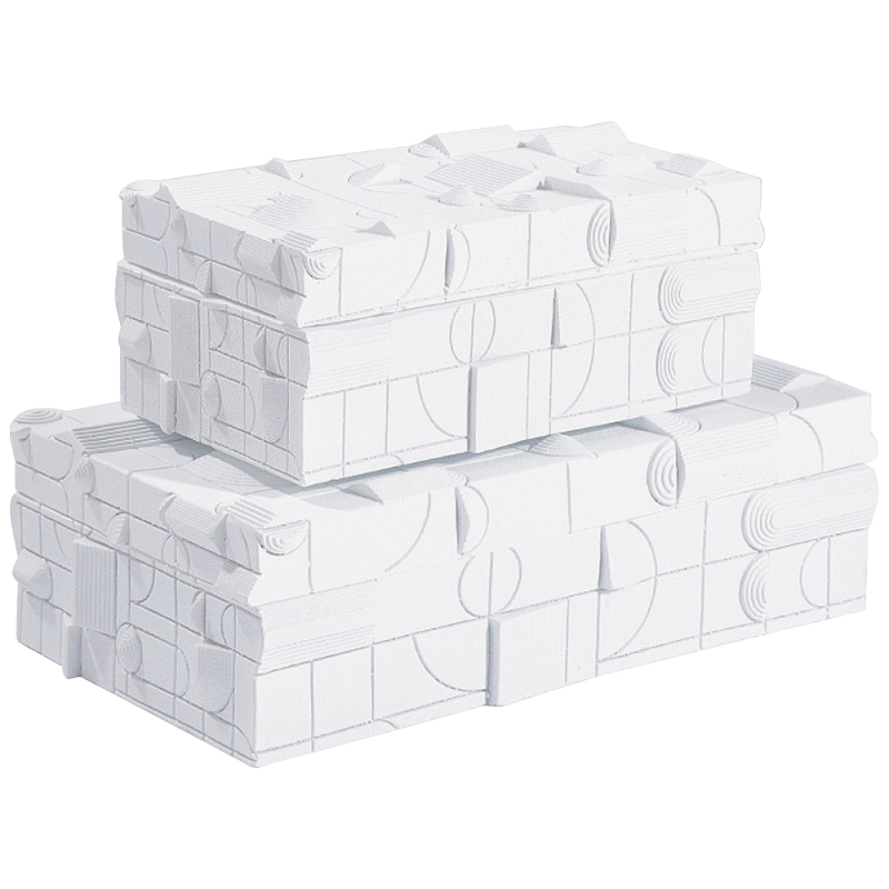 Шкатулка Toussaint Box Белый Шкатулка Toussaint Box Белый в Казани | Loft Concept