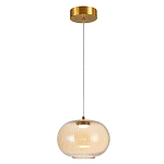 Подвесной светильник с янтарным рифленым стеклянным плафоном Ferm Living варинант исполнения - 1 | Loft Concept в Казани