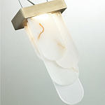 Подвесной светильник с белыми вертикальными элементами Alabaster Totem варинант исполнения - 11 | Loft Concept в Казани