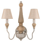 Бра с двумя конусовидными тканевыми абажурами Neighborhood варинант исполнения - 1 | Loft Concept в Казани