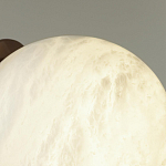 Настенно-потолочный светильник с плафоном в форме шара из алебастра Cryptocrystalline Stone варинант исполнения - 6 | Loft Concept в Казани