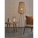 Торшер с плетеным металлическим плафоном Wicker Iron Lamp варинант исполнения - 4 | Loft Concept в Казани