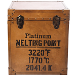 Сундук кожаный в винтажном стиле Brown Leather Chest варинант исполнения - 3 | Loft Concept в Казани