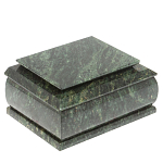 Шкатулка с зеркалом из натурального камня змеевик Stone Casket варинант исполнения - 1 | Loft Concept в Казани