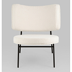 Мини-кресло District Lounge букле белый варинант исполнения - 4 | Loft Concept в Казани