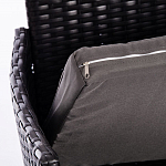 Обеденный комплект из искуственного ротанга Vintara черный варинант исполнения - 4 | Loft Concept в Казани