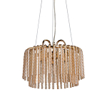 Люстра с подвесными рифлеными стеклянными трубками Nembus варинант исполнения - 1 | Loft Concept в Казани