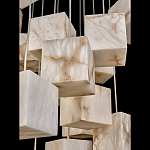 Люстра подвесная с квадратными плафонами из натурального камня Glowing Spheres варинант исполнения - 4 | Loft Concept в Казани