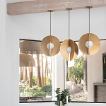 Подвесной светильник в форме золотых дисков Minimalist Lighting Fixture варинант исполнения - 4 | Loft Concept в Казани