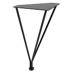 Стол журнальный c коричневой круглой столешницей на четырех металлических ножках Charm Coffee Table варинант исполнения - 3 | Loft Concept в Казани