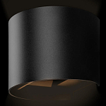 Уличный настенный светильник цилиндрической формы черного цвета из металла Urban Minimalist варинант исполнения - 3 | Loft Concept в Казани