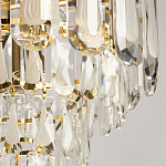 Люстра многоярусная с овальными прозрачными подвесками 36 см Harmonica варинант исполнения - 4 | Loft Concept в Казани