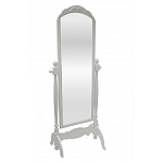 Зеркало напольное белое из массива бука с легкими потертостями White Provence варинант исполнения - 1 | Loft Concept в Казани