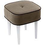 Квадратный мягкий пуф на белых ножках Winton Pouf Square варинант исполнения - 3 | Loft Concept в Казани