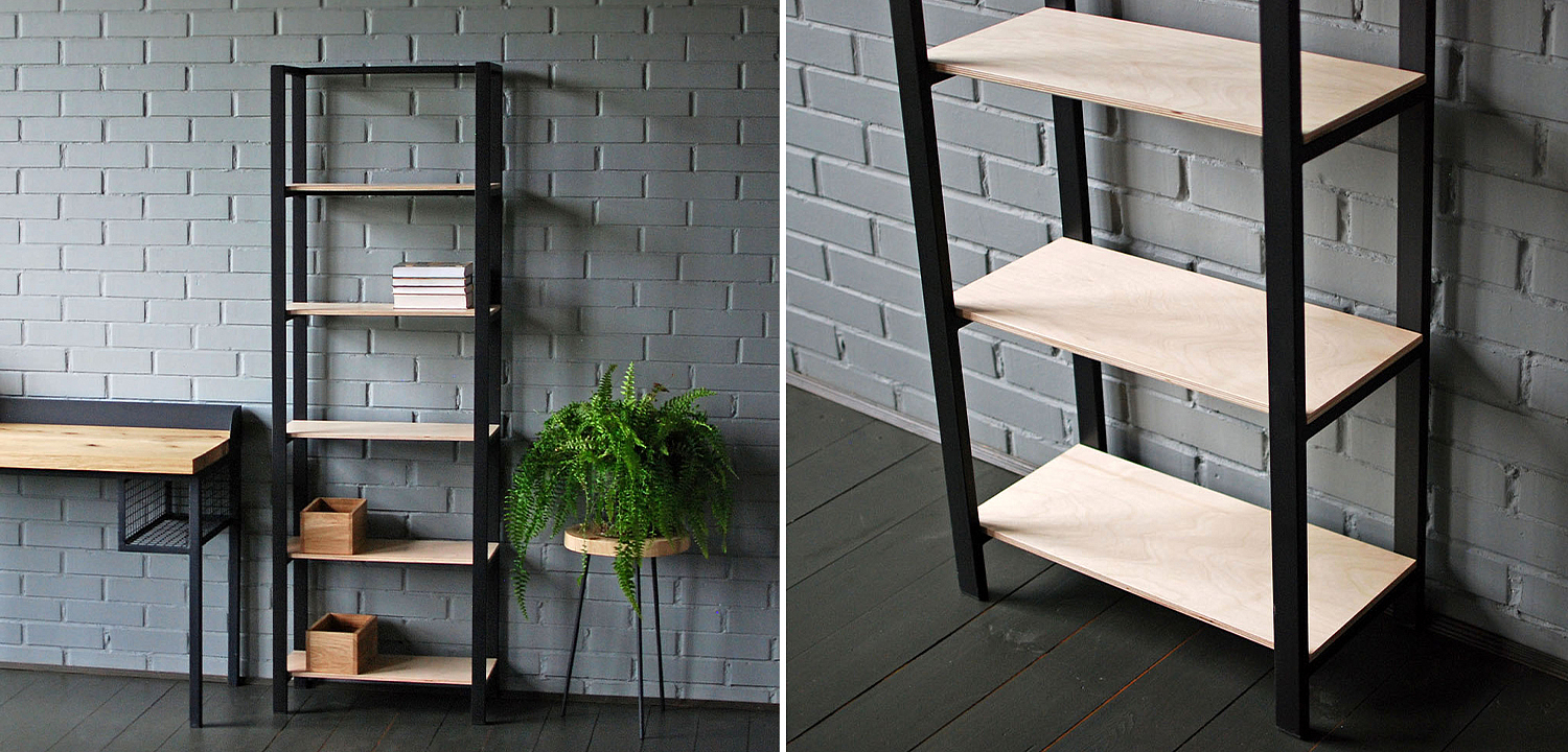 Стеллаж Caiden Industrial Metal Rust Rack Стеллаж Caiden Industrial Metal Rust Rack - Loft-Concept в Казани