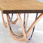 Обеденный стол прямоугольный с фигурными ножками G-table варинант исполнения - 3 | Loft Concept в Казани