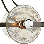 Люстра круглая с литыми стеклянными дисками Olympe Glass Chandelier варинант исполнения - 2 | Loft Concept в Казани