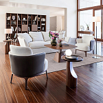 Приставной столик из массива дерева Walnut варинант исполнения - 9 | Loft Concept в Казани