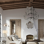 Бра с двумя тканевыми абажурами в форме цилиндра Prerequisites варинант исполнения - 4 | Loft Concept в Казани