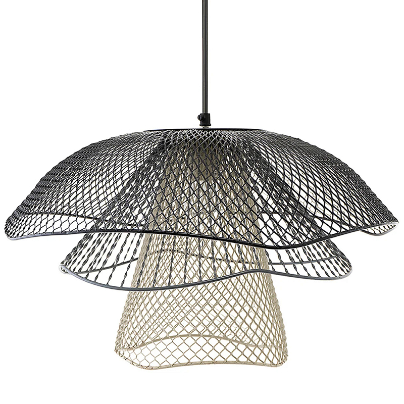 Подвесной светильник Black Grey Mesh Lampshade Hanging Lamp Черный Серый Бежевый в Казани | Loft Concept 