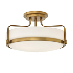 Потолочный светильник с круглым матовым белым плафоном Hinkley варинант исполнения - 1 | Loft Concept в Казани