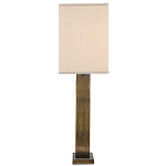 Настольная лампа с корпусом в форме кольца и прямоугольным абажуром French Ring варинант исполнения - 4 | Loft Concept в Казани