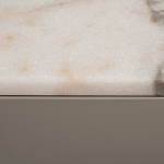 Тумба под телевизор серая с мраморной столешницей Uniqueness Marble варинант исполнения - 6 | Loft Concept в Казани