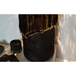 Напольная лампа черная с текстильными элементами "ЯРВИ" варинант исполнения - 7 | Loft Concept в Казани