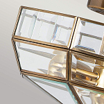 Потолочный светильник шестигранной формы с прозрачными стеклянным плафоном Elstead Lighting варинант исполнения - 4 | Loft Concept в Казани