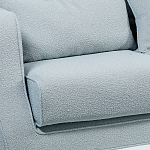 Диван Seldon с мягкими подушками голубое букле варинант исполнения - 5 | Loft Concept в Казани