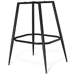 Барный стул со спинкой и подлокотниками на 4-х металлических ножках Douglas Rhombus Синий Велюр варинант исполнения - 5 | Loft Concept в Казани