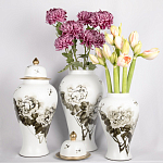 Декоративная ваза с крышкой Flowers in Pots варинант исполнения - 4 | Loft Concept в Казани