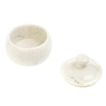 Сахарница из натурального камня Мрамор Белый Stone Sugar Bowls варинант исполнения - 3 | Loft Concept в Казани