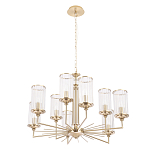 Люстра с 9-ю цилиндрическими стеклянными плафонами Jeanette варинант исполнения - 1 | Loft Concept в Казани
