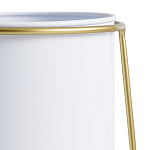 Кашпо из металла и латуни Elegance Elevated Planters белое варинант исполнения - 3 | Loft Concept в Казани