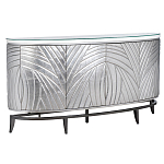 Комод фактурный серебристый с дверцами Silver Chest of Drawers варинант исполнения - 1 | Loft Concept в Казани