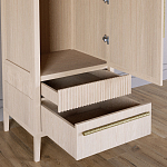 Узкий Шкаф Primo с 2 выдвижными ящиками Светлый дуб варинант исполнения - 5 | Loft Concept в Казани