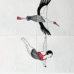 Плитка с узором Аист варинант исполнения - 2 | Loft Concept в Казани