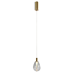 Подвесной светильник со стеклянным плафоном в форме капли NAOMI drop transparent glass варинант исполнения - 2 | Loft Concept в Казани