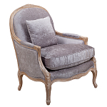 Кресло Ava Classical Armchair brown and grey velour варинант исполнения - 1 | Loft Concept в Казани