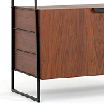 Стеллаж из орехового дерева Olson Rack варинант исполнения - 4 | Loft Concept в Казани