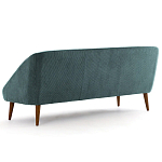 Трехместный диван с обивкой из велюра Belanger Sofa варинант исполнения - 3 | Loft Concept в Казани