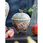 Шкатулка голубого цвета с цветочными орнаментами Blue Garden варинант исполнения - 3 | Loft Concept в Казани