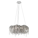 Люстра круглая подвесная с металлическими дугами и длинными цепочками 80 см Atlantis Chain варинант исполнения - 2 | Loft Concept в Казани