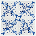 Плитка с узором 2 кота 2 пистолета варинант исполнения - 2 | Loft Concept в Казани