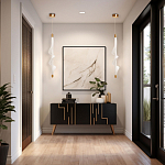 Люстра с белым скрученным плафоном Golden Swirl варинант исполнения - 10 | Loft Concept в Казани