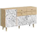 Буфет с принтом на дверцах Elise Cupboard варинант исполнения - 1 | Loft Concept в Казани