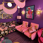 Картина Фламинго вышивка бисер Flamingo Beaded Wall Art варинант исполнения - 1 | Loft Concept в Казани