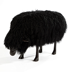 Банкетка Овечка черная Sheep Bench Black head down варинант исполнения - 2 | Loft Concept в Казани