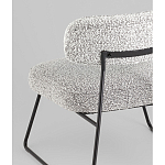 Кресло лаунж Kate букле серый варинант исполнения - 3 | Loft Concept в Казани